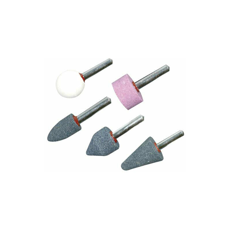 5 Piece 15mm 20mm 25mm Mounted Stone Set Grind Metal Plastic Assorted Grades
