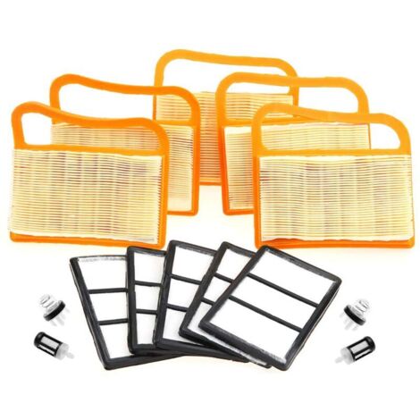 5-Piece Air Filter and Fuel Filter Primer Bulb for TS410 TS420 Chainsaw Replacement Long Service Life Air Filter Element Air Filter Kit Fit