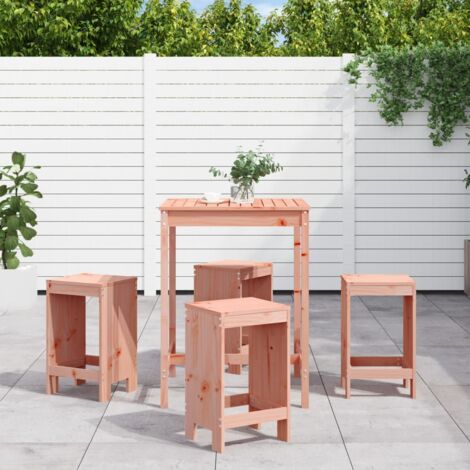 5 Piece Garden Bar Set Solid Wood Douglas vidaXL