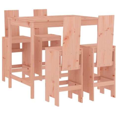 5 Piece Garden Bar Set Solid Wood Douglas vidaXL