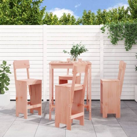 5 Piece Garden Bar Set Solid Wood Douglas vidaXL