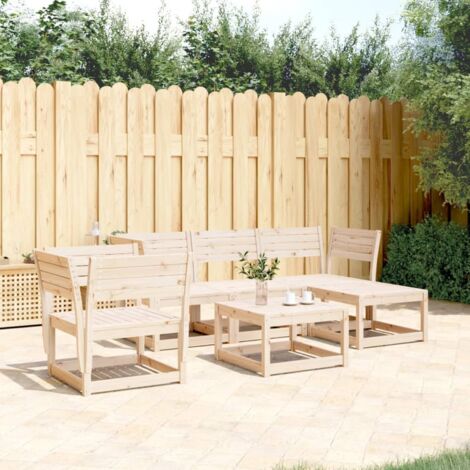 5 Piece Garden Lounge Set Solid Wood Pine vidaXL