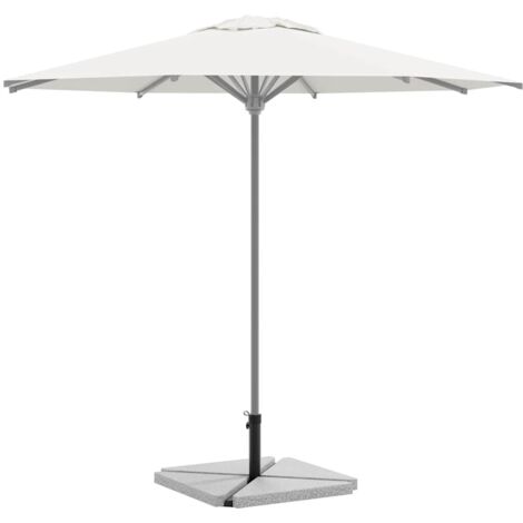 5 Piece Garden Parasol Base Set Granite and Steel vidaXL