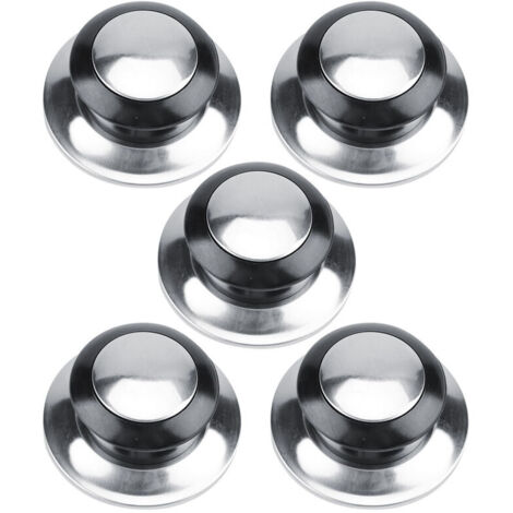 5-piece heat-resistant saucepan lids with knob and lifting handle, home kitchen cookware replacement parts