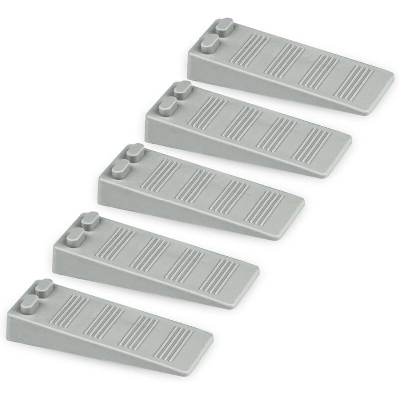 5-piece set of flexible rubber doorstops, adjustable height, non-slip, non-toxic, odorless, protects floors and walls, for carpets, floors, concrete,
