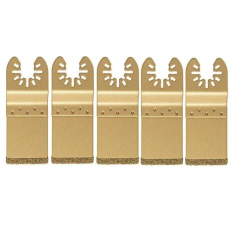 5-piece universal oscillating diamond blade/multitool blade set with quick-release attachment for cutting discs YMYNY
