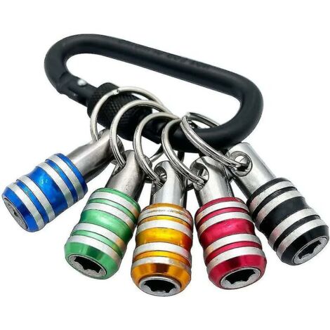 5 pièces 1/4quot Poignée hexagonale porte-clés tournevis porte-embout ensemble tige d'extension changement rapide embout vis adaptateur vis