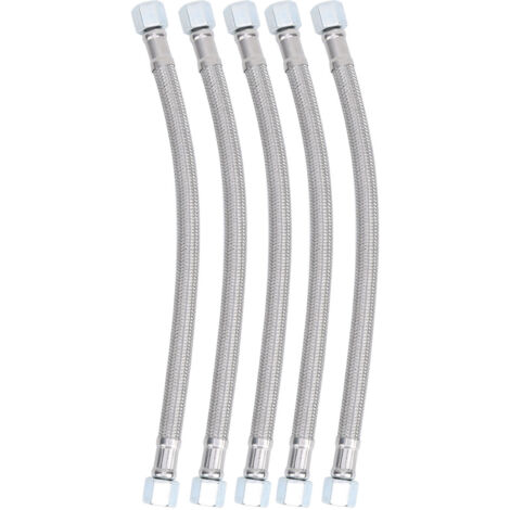 5 pièces 14 x 1,5 filetage femelle flexible silencieux sans huile pour compresseur d'air 50 cm