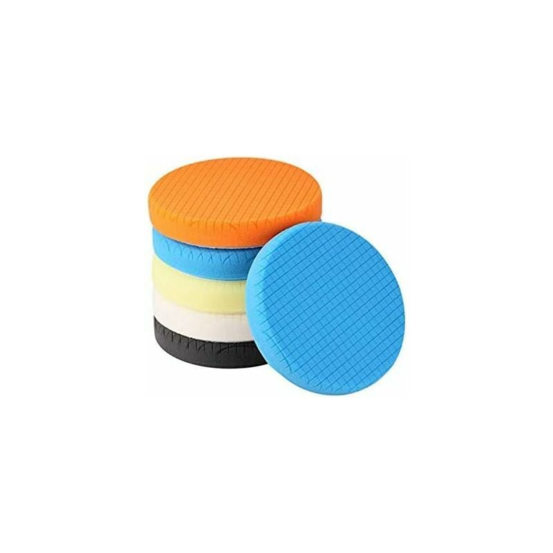 5 Pieces 150mm Auto Polishing Kit, Polishing Sponge Polishing Polishing Machine Polisher Grinding Machine Car Polishing Polisher Grinding Machine