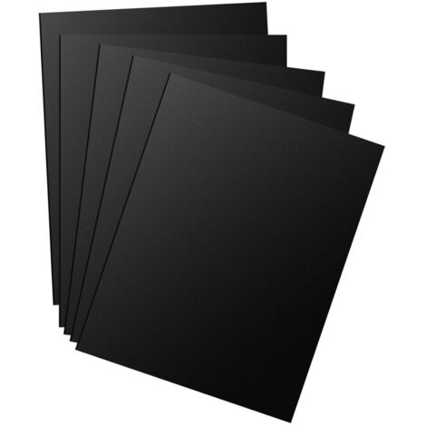 5 Pièces 40x33cm Tapis de Cuisson Barbecue, Plaque Feuille de Cuisson Four Accessoire, Papier Barbecue ​Anti-Adhérent Réutilisable Nettoyable, Peut être coupé, pour Barbecue Électrique Gaz
