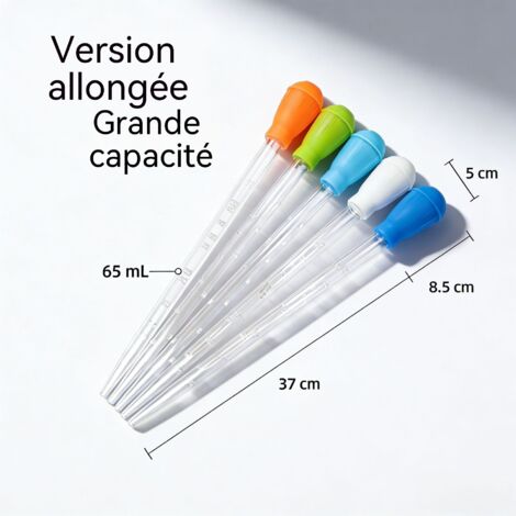 5 Pièces 5 Couleurs, Aspirateur à Pression pour Pots et Aquarium, Outil d'Arrosage, Goutte-à-goutte, Nettoyant Fèces et Gravier Aquarium, Jardinage Aquariophilie