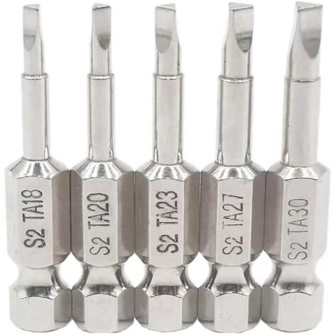 5 pièces 50mm 1-4 tige hexagonale magnétique tête Triangle jeu d'embouts de tournevis S2 acier embouts de tournevis Triangle foret