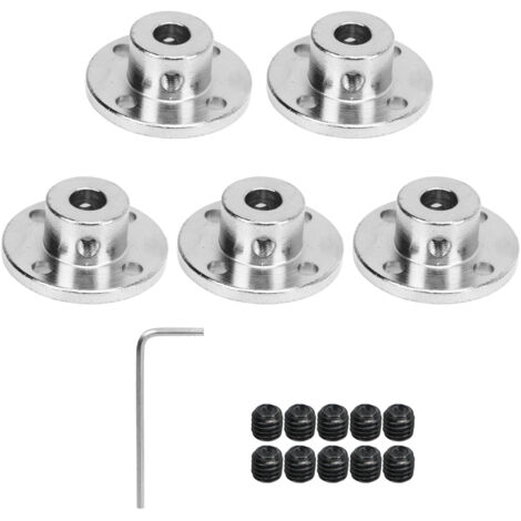 5 Pièces Accouplement à Bride Acier C45 8mm Diamètre Intérieur Accessoire de Transmission pour Coupleur