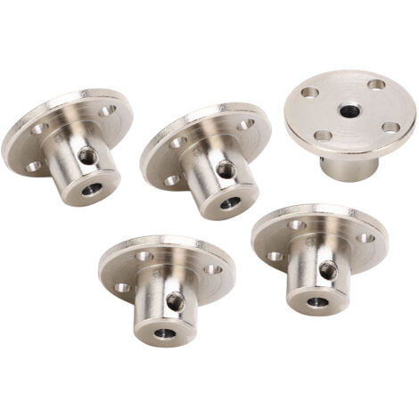 5 pièces Accouplement de bride en acier inoxydable, diamètre 3mm, pour arbre rigide, raccord professionnel
