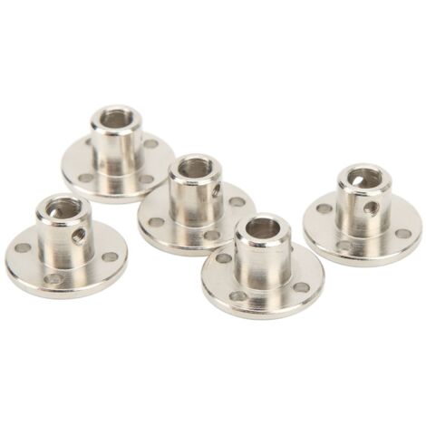 5 Pièces Accouplements Rigides 6mm avec Flasques pour Moteurs RC, Transmission et Guidage de Modélisme