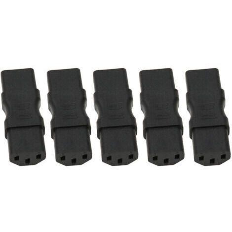 5 Pièces Adaptateur IEC320 C13 vers C13 Câble Alimentation 2500W pour Serveur PDU UPS Ordinateur Portable