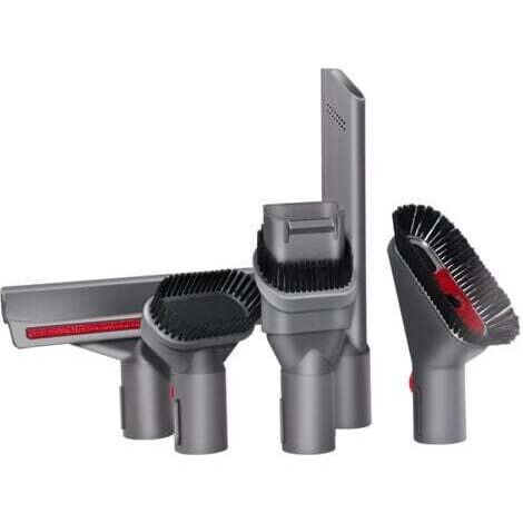 5 Pièces Aspirateur Accessoires pour Dyson, avec 3 Brosse Aspirateur et 2 Embout Aspirateur, Aspirateur Pièces Détachées, pour Dyson V7 V8 V10 V11, pour Nettoyer les Sols, Matelas, Plafonds (Gris)