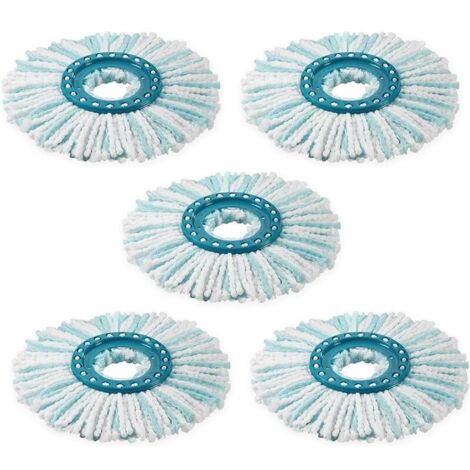 5 Pièces Balai Serpillère Ronde pour Leifheit Clean Twist Disc Mop Micro Systèmes Pièces de Rechange