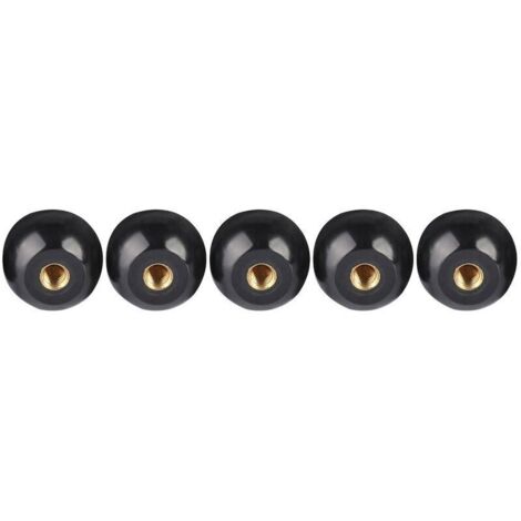 5 pieces black bakelite ball lever knob copper insert M12 40 machine tool replacement