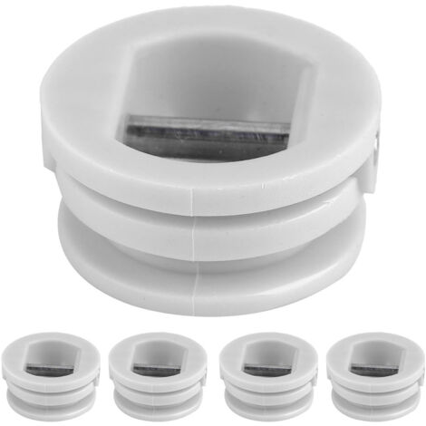 5 pièces bouchon de leash 2,5 cm pour planche de surf, kayak et équipements nautiques (blanc)