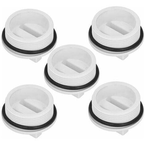 5 pièces Bouchon d'hivernage Bouchon de Retour de Piscine 1.5 Pouces Bouchons de Tuyau de Piscine fileté Piscine Spa Retour Ligne de vidange avec Joint torique，