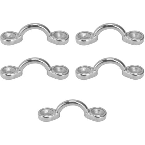 5 Pièces Boucle de Pont Acier Inoxydable 316 Œillet d'Amarrage pour Kayak Canoë Accastillage Marine 5mm