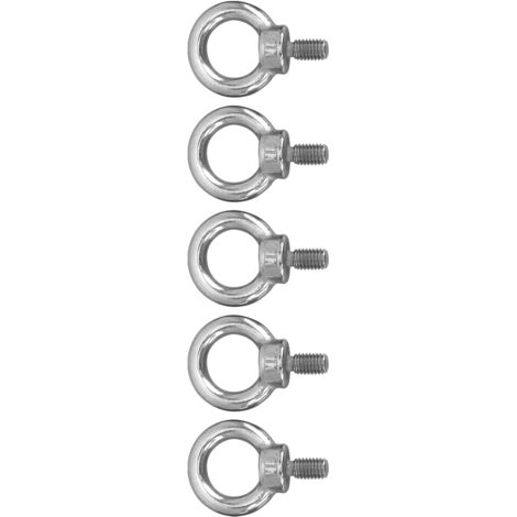 5 Pièces Boulons à Oeil M8 en Acier Inoxydable 316, Rondelles de Levage pour Équipement Nautique