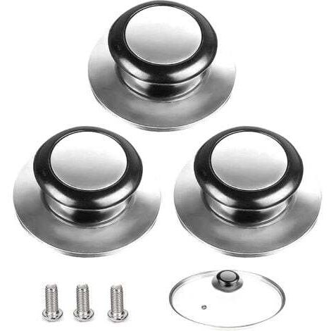 5 Pièces Bouton de Couvercle, Poignée Couvercle Casserole, Convient Pour Poignée de Couvercle en Verre, Couvercle de Casserole en Acier Inoxydable, Pour Les Ustensiles de Cuisine