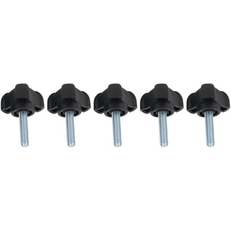 5 Pièces Bouton de Réglage Plastique Triangle Poignée de Verrouillage M6 25mm à Serrage Manuel
