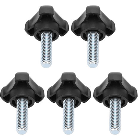 5 pièces Bouton de Serrage à Tête Triangulaire Plastique M10 30mm pour Poignée et Vis