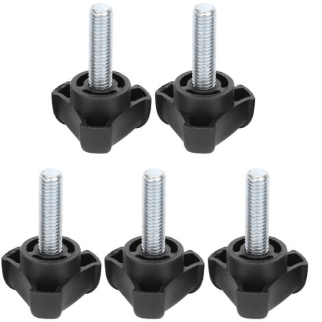 5 Pièces Bouton de Serrage M8 28mm en Plastique ABS, Tête Triangulaire pour Poignée de Verrouillage