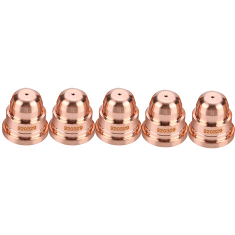 5 Pièces Buses de Coupage en Cuivre Tellure pour Torche de Découpe Plasma MAX1250, Accessoires Outil 220329
