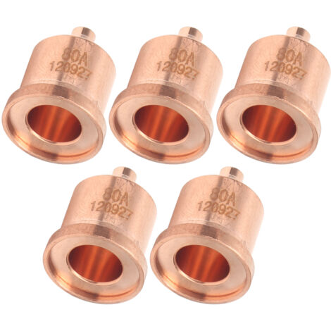 5 Pièces Buses de Torche Plasma en Cuivre Rouge pour Découpe, Consommables Soudage Réf. 120927