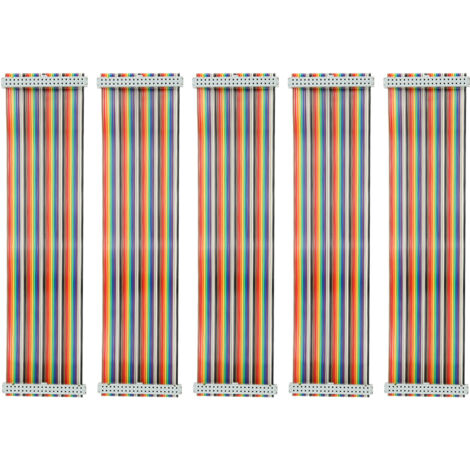 5 Pièces Câble GPIO Femelle à Femelle pour Raspberry Pi, Fils de Connexion 20cm Accessoires Informatiques