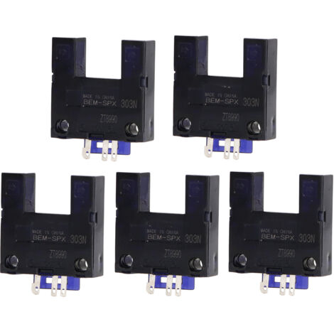 5 Pièces Capteur Photoélectrique à Fente en U BEM SPX303N DC5‑24V Interrupteur de Vitesse et Limite
