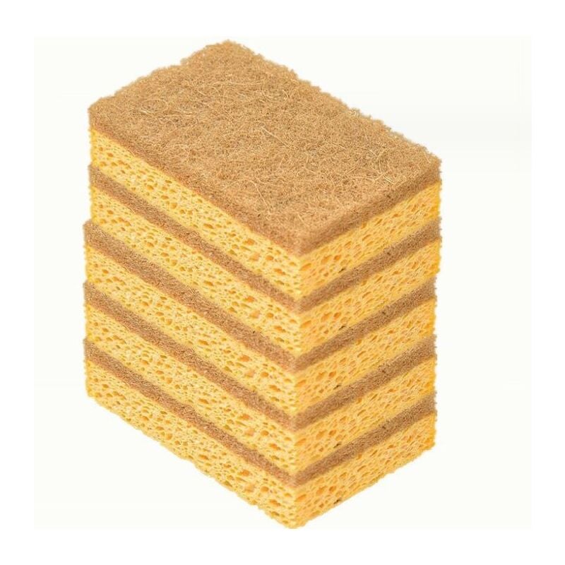 5 pièces Chiffons en Tissu Block Sponge Vaiss ménage Coussin de Nettoyage Casquette Lave-Vaiss éponge Vaiss Bloc de Vaiss Nettoyage artefact Cuisine