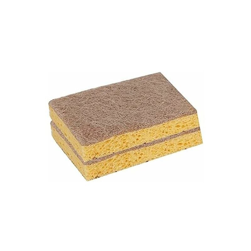 2 pièce Chiffons en Tissu Block Sponge Vaiss ménage Coussin de Nettoyage Casquette Lave-Vaiss éponge Vaiss Bloc de Vaiss Nettoyage artefact Cuisine