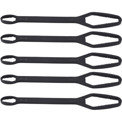 5 Pièces Clé à Douille Double Extrémité Polyvalente Auto-Serrante 3‑17mm Outil de Serrage