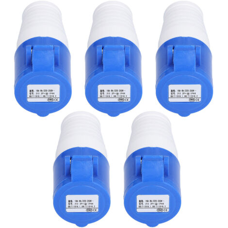 5 Pièces Connecteur Industriel Prise 220V-250V Haute Conductivité Antidérapant Robuste