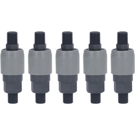 5 Pièces Connecteur Rapide Auto-Blocage Type C pour Tuyau, Équipement Machines et Électronique (SM+PM-20)