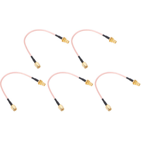 5 Pièces Connecteur RF SMA Mâle-Femelle Kit Câble Coaxial Adaptateur RG316