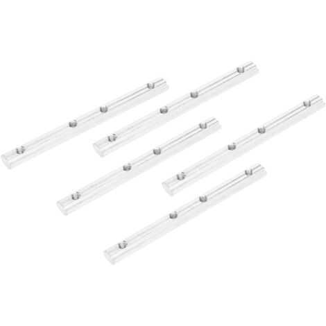 5 Pièces Connecteurs Droits en Profilé Aluminium 20mm pour Prolongation Machine CNC Norme UE