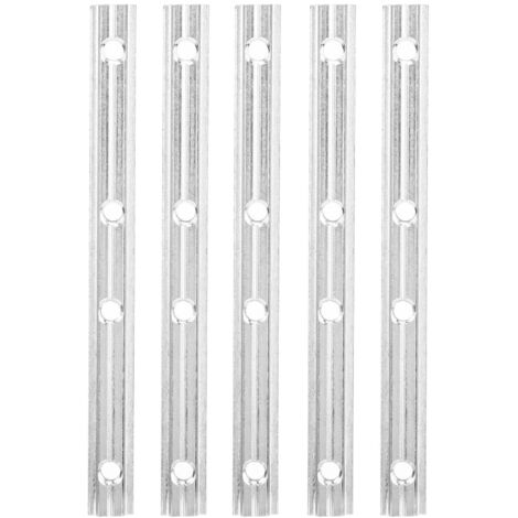 5 Pièces Connecteurs Droits en Profilé Aluminium 20mm pour Prolongation Machines CNC Norme UE