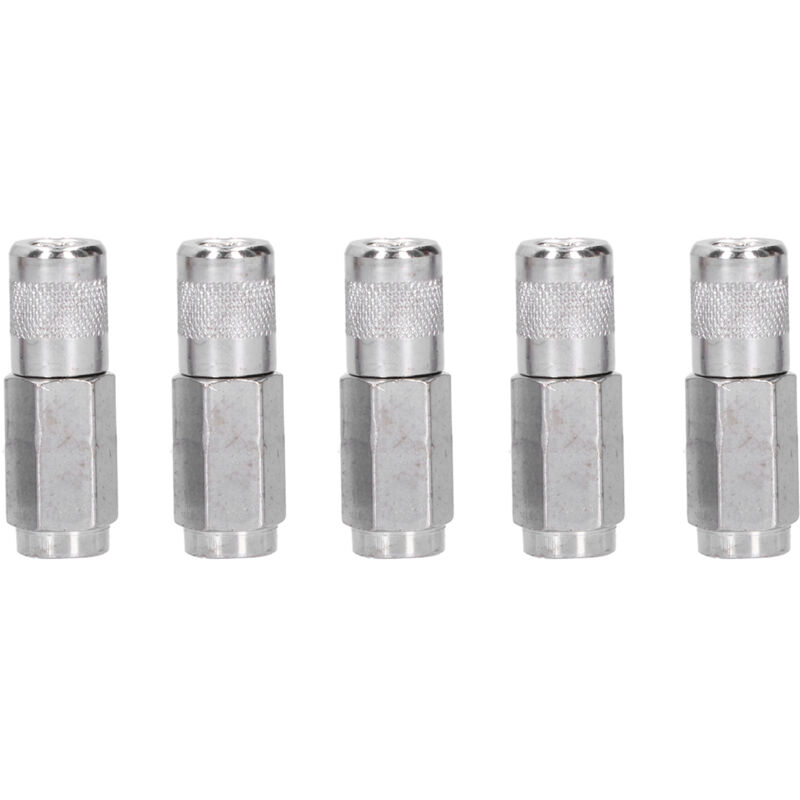 Treetalk - 5 Pièces coupleur de pistolet à graisse Buses plates de pistolet à graisse résistant à l'usure durable pour l'entretien de l'équipement