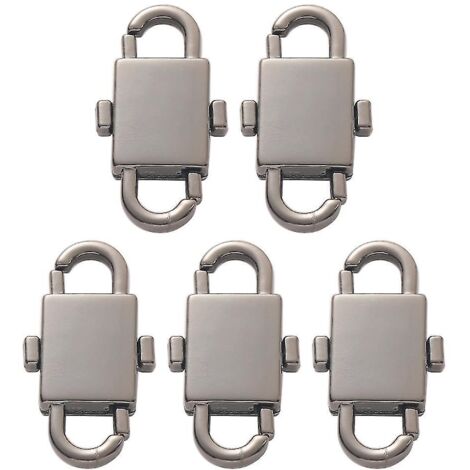 5 pièces de maillons de chaîne raccourcis, petits clips, pièces de longueur de chaîne de sac raccourcies