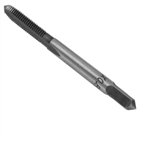 5 pièces de tarauds manuels en acier rapide, kit de filetage M3 M4 M5 M6 M8 pour vissage et perçage (argenté)