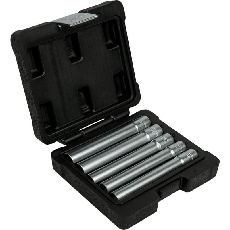 JBM - Lot de 5 douilles hexagonales extra-longues 3/8' 53545