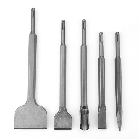 5 pièces différents types de mèches SDS Plus pour marteau perforateur électrique