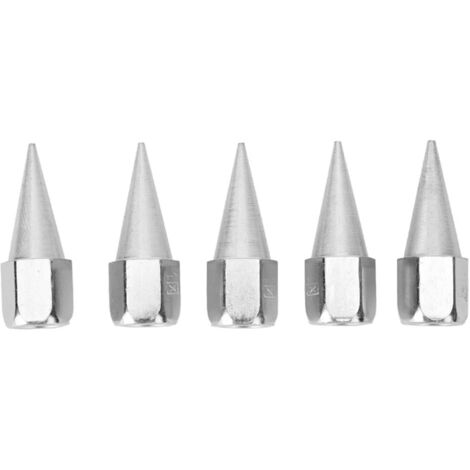 5 Pièces Embouts de Graissage en Métal pour Pistolet à Graisse, Kit de Rechange Accessoires Lubrification