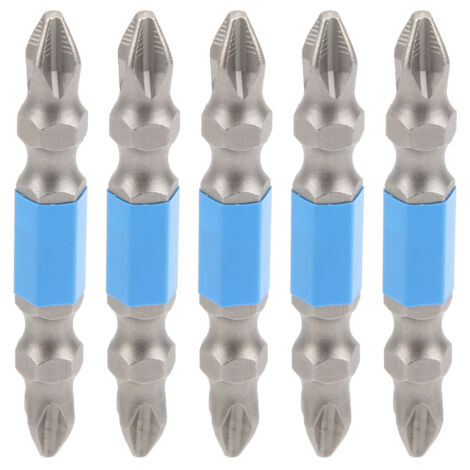 5 Pièces Embouts de Tournevis Magnétiques Double Extrémité PH2 50mm pour Perceuse Électrique